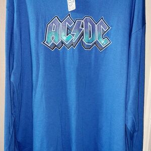 AC/DC Vibrant Blue Long Sleeve Shirt